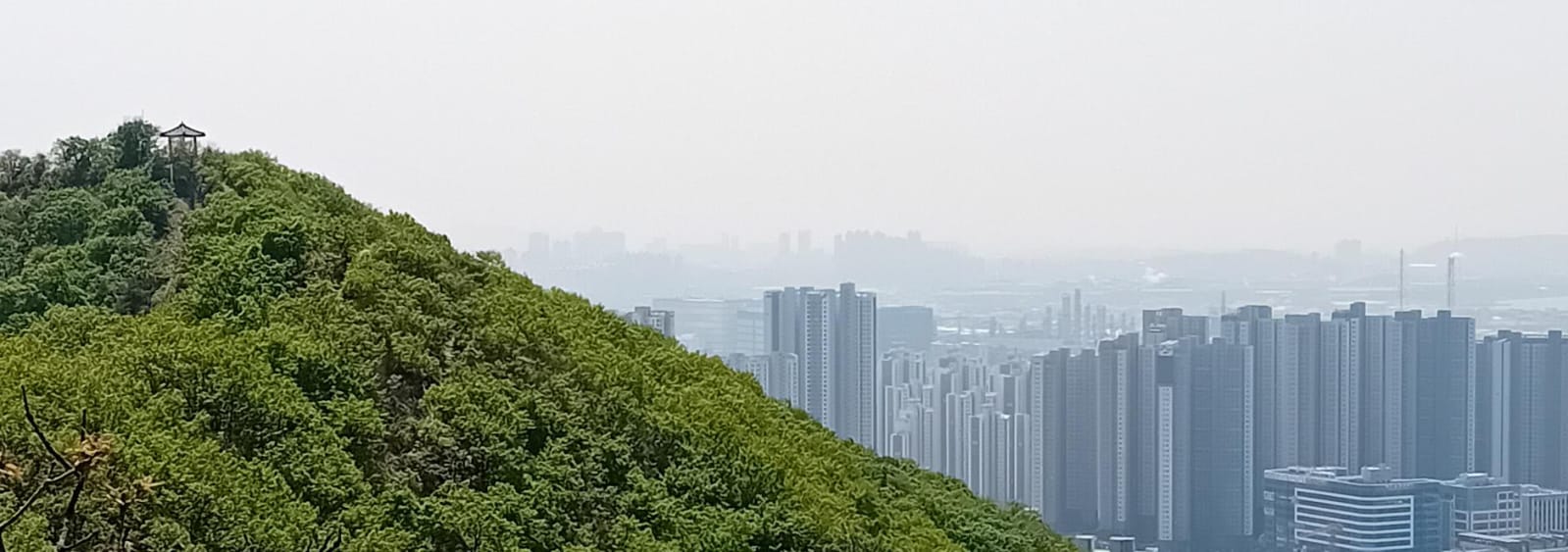 pavilion with city beneath